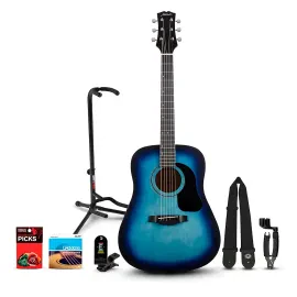 Mitchell Launch D75S Starter Dreadnought Acoustic Guitar w/Accessories/Stand BB