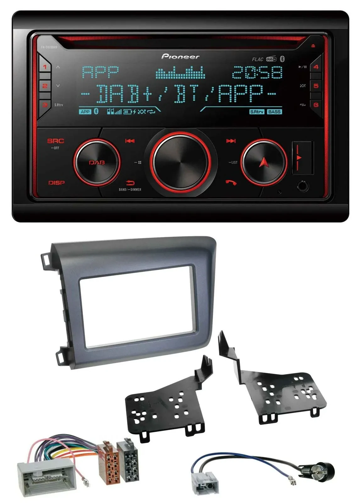 Pioneer 2DIN DAB MP3 Bluetooth USB CD Autoradio für Honda Civic US Modelle 2012-
