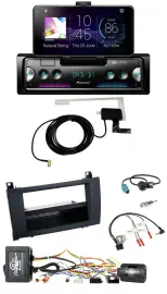 Pioneer DAB Bluetooth Lenkrad USB Autoradio für Mercedes SLK R171 04-11 aktiv