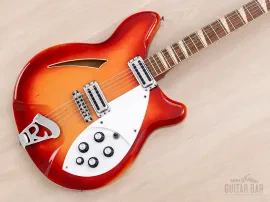 1965 Rickenbacker 360 Fireglo Vintage Semi-Hollow Guitar w/ Case, Toaster Tops