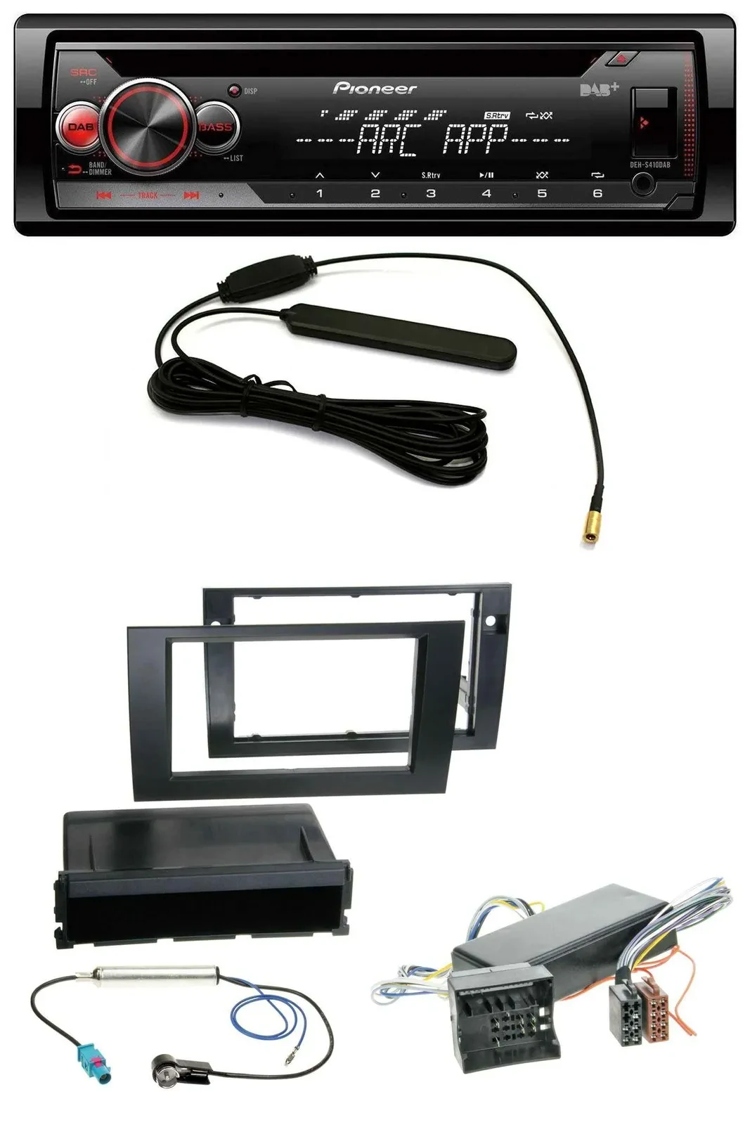 Pioneer CD USB AUX DAB MP3 Autoradio für Audi A4 04-08 B7 Symphony Bose Aktivsys