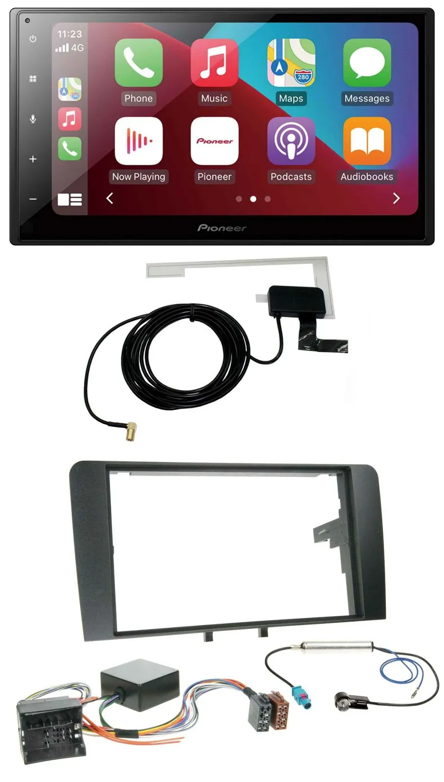 Pioneer USB Bluetooth DAB MP3 2DIN Autoradio für Audi A3 06-12 8P Infinity Aktiv