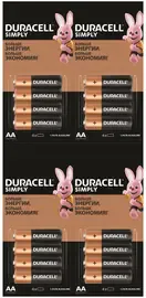 Элемент питания Duracell LR6 Basic AA (16 штук)