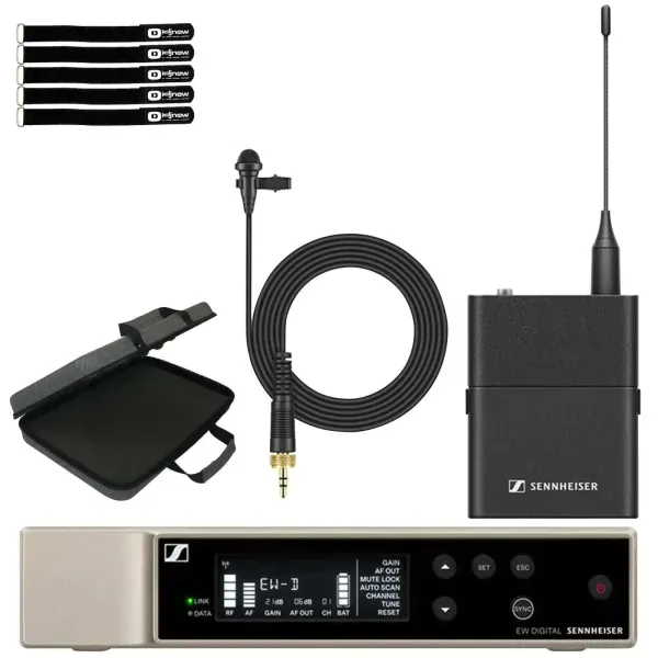 Sennheiser EW-D ME2 SET Wireless Lavalier Microphone System Q1-6 w Case