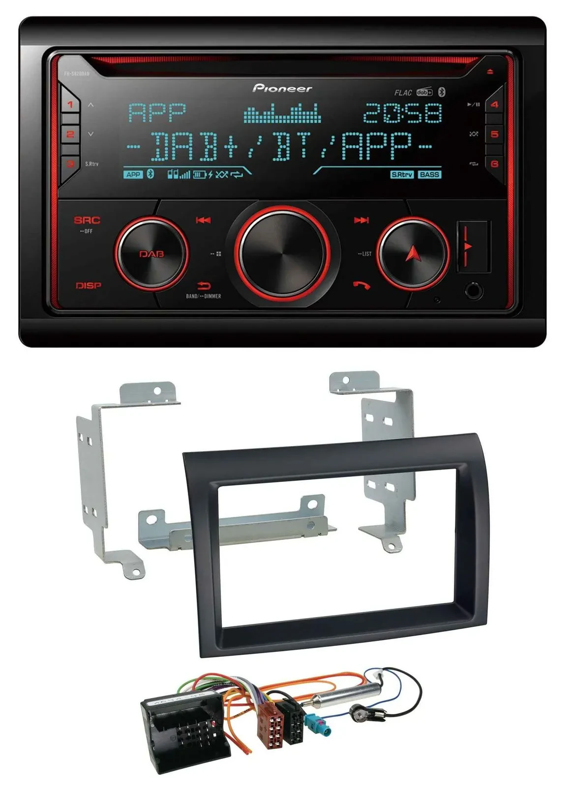 Автомагнитола для Citroen Jumper (2006–2011) Pioneer 2DIN, DAB, Bluetooth, USB, CD, MP3