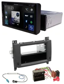 Pioneer DAB MP3 Bluetooth USB Autoradio für Mercedes Vito Viano 06-14 Rubbertouc