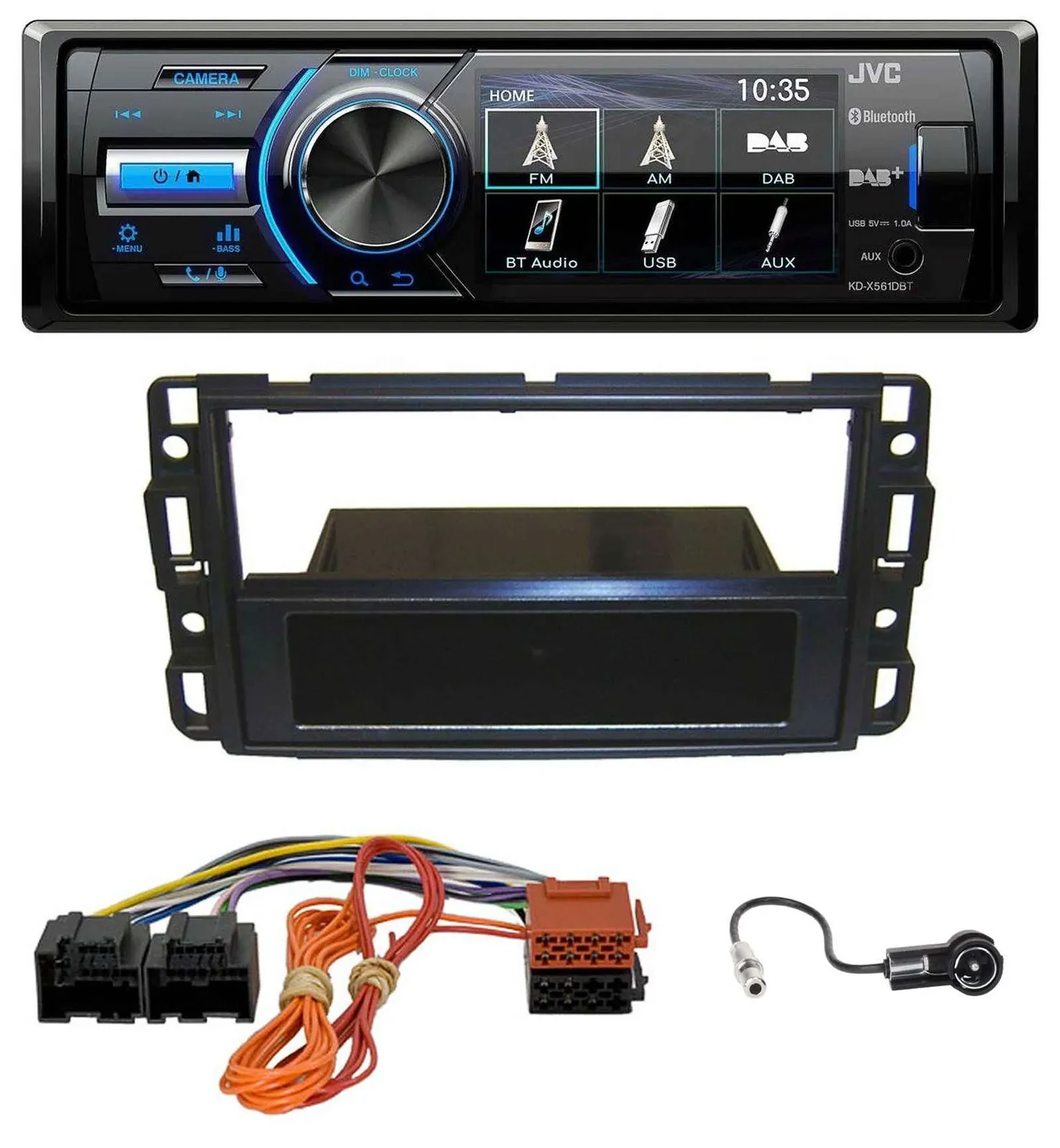 Автомагнитола для Cadillac BLS (2006–2010) JVC Bluetooth, USB, MP3, DAB