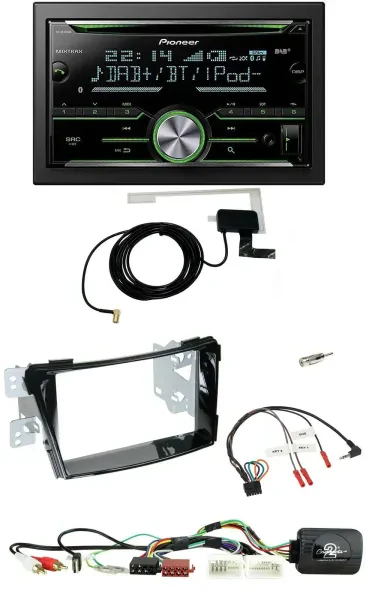 Pioneer CD USB Lenkrad Bluetooth 2DIN DAB Autoradio für Hyundai i40 11-19 USB AU