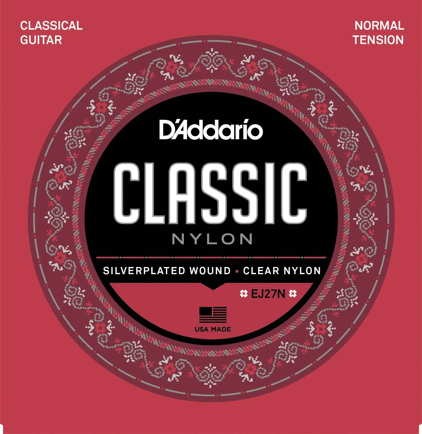 Струны для классической гитары D'Addario EJ27N 28-43
