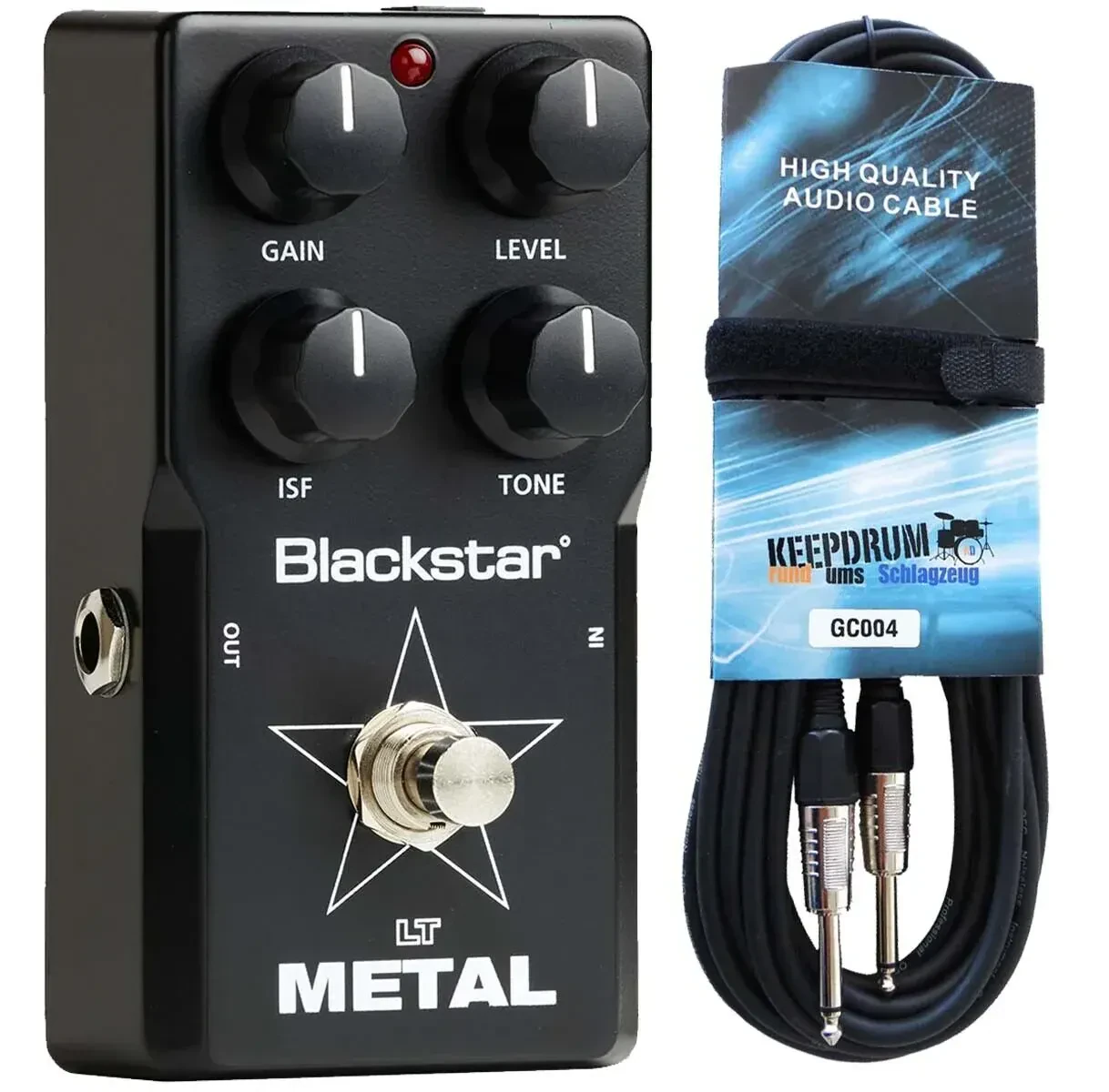 Педаль эффектов для электрогитары Blackstar LT-Metal Distortion с кабелем