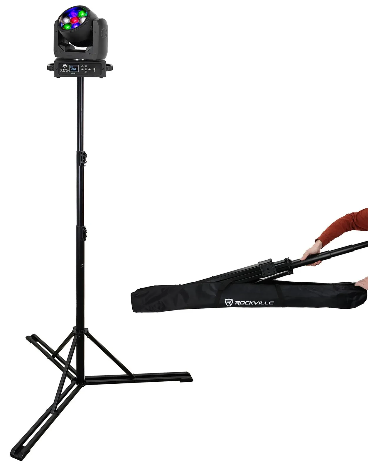 Прожектор American DJ Focus Flex L7 Wireless DMX со стойкой RLS2