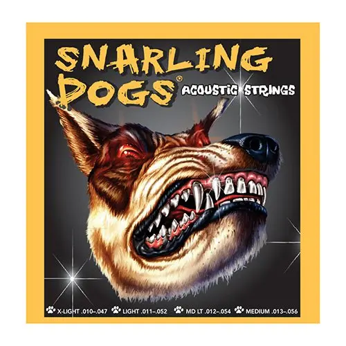 Струны для акустической гитары  D'Andrea SDP11 , Серия: Snarling Dogs, Калибр: 11 - 15 - 23 - 32 - 42 - 52, Обмотка: фосфорная бронза, Натяжение: среднее.