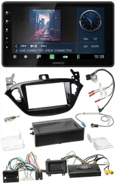 Автомагнитола для Opel Adam/Corsa E Kenwood Bluetooth USB DAB (с 2013) с поддержкой кнопок на руле, PDC