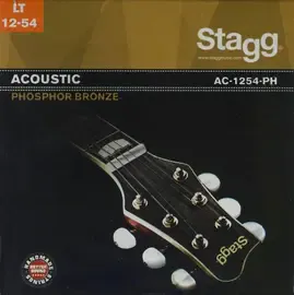 Струны для акустической гитары Stagg AC-1254-PH 12-54, бронза фосфорная