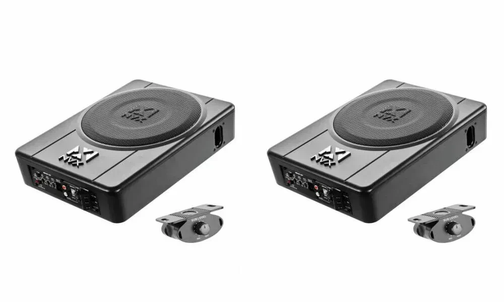 Сабвуфер для авто NVX QBUS10P 10" 200W RMS, активный, фазоинверторный, под сиденье (набор, 2 шт.)