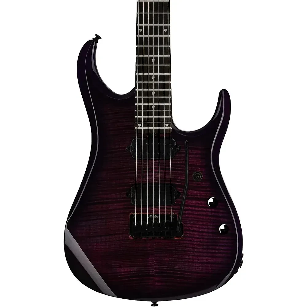Электрогитара Sterling by Music Man JP157 7-струнная, DiMarzio Pickups, Purple Nebula