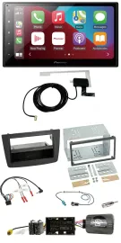 Pioneer USB Bluetooth DAB Lenkrad 2DIN Autoradio für Alfa Mito 14-18 schwarz