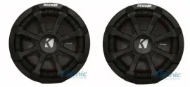 Kicker 46CWTB102 Weatherproof 10" Sealed Tube Enclosure, 2-Ohm Subwoofers