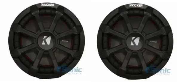 Kicker 46CWTB102 Weatherproof 10" Sealed Tube Enclosure, 2-Ohm Subwoofers
