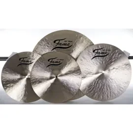 B20 Beckenset 14" HiHat 16" 20" Ride Handgehämmert Natural Finish Thin Masters