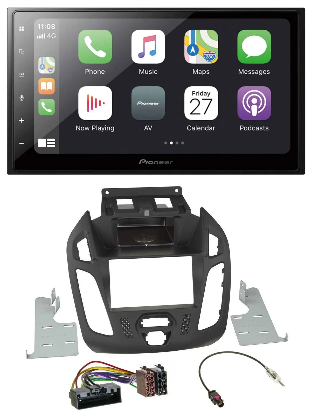 Pioneer MP3 Bluetooth DAB 2DIN USB Autoradio für Ford Transit 12-18 ohne Display