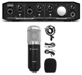 Mackie Onyx Producer 2.2 2x2 USB MIDI Recording Studio Interface+Mic+Cable+Mount