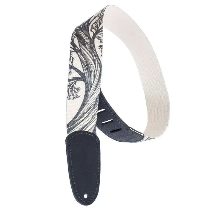 Henry Heller David Hale 2" Wide Cotton Guitar Strap with Leather Ends #HDHCP-03