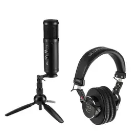 USB-микрофон HA Pro USB Microphone For Podcasting and Studio Recording with Pro Headphones в комплекте наушники