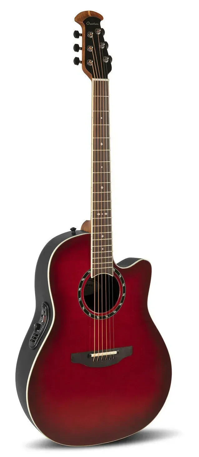 Б/У Акустическая гитара Ovation 2771AX-CCB-G Standard Balladeer Roundback Cherry Burst