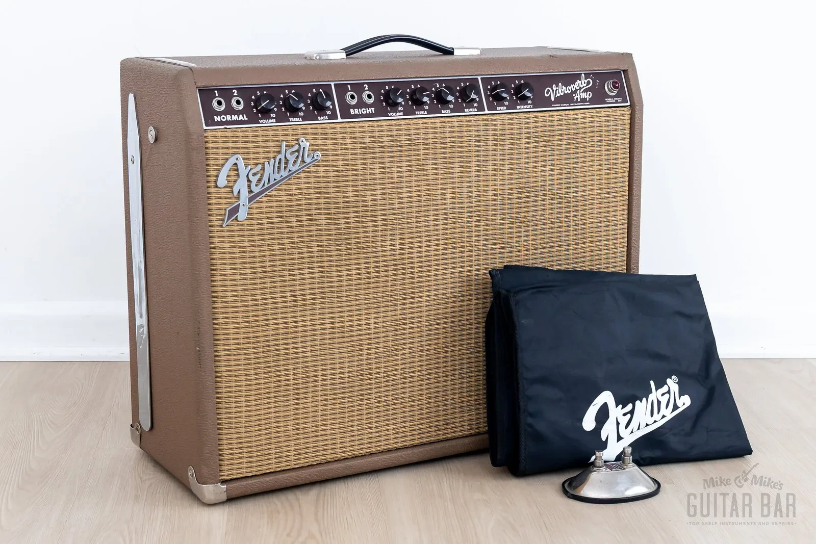1995 Fender Vibroverb Brown Panel '63 Vintage Reissue Tube Amp 2x10