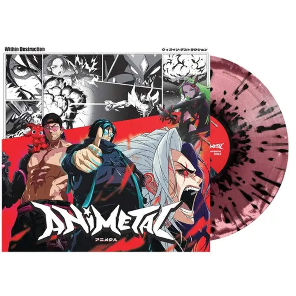 Виниловая пластинка Within Destruction – Animetal (Релиз 2025) бордовый сплэттер