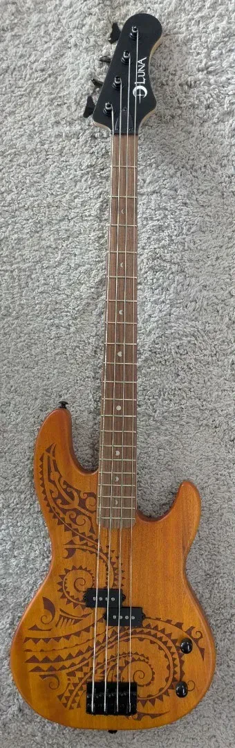 Бас-гитара Luna Guitars TAT34 Tattoo Mahogany