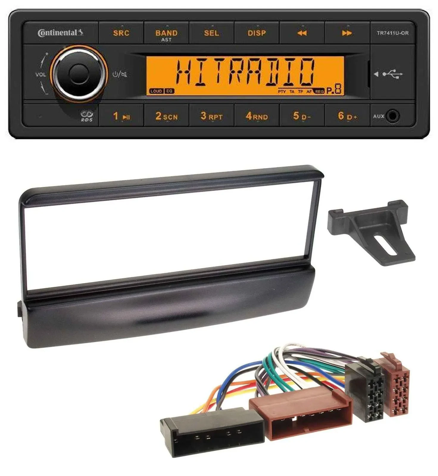 Continental 1DIN USB AUX MP3 Autoradio für Ford Mondeo 96-02 Puma ab 97 Transit