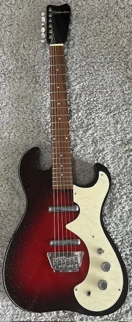 Classic 1449-RSFB Solid-Body Electric Guitar, Red/Silver Flake Burst - Sample