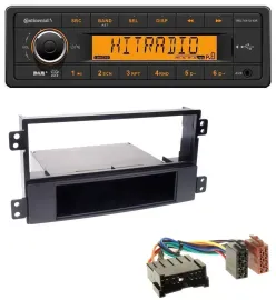 Continental 1DIN DAB MP3 AUX USB Autoradio für Hyundai Sonata NF 02-05 schwarz