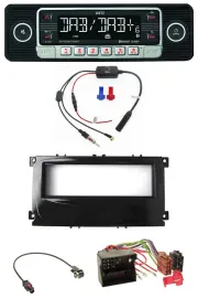 Dietz MP3 DAB Bluetooth USB Autoradio für Ford Mondeo S-Max 07-14 glänzend schwa