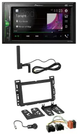 Автомагнитола Pioneer 2-DIN, Bluetooth, DAB, MP3, AUX для Chevrolet/Opel GT (2007–2009)