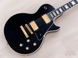 1977 Gibson Les Paul Custom Black Beauty Vintage Guitar w/ T-Tops, Case