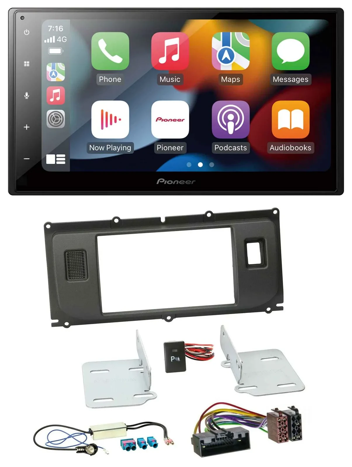 Автомагнитола для Land Rover Evoque (с 2011) Pioneer 2DIN, DAB, Bluetooth, USB, MP3