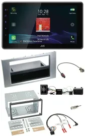 JVC DAB Lenkrad Bluetooth USB Autoradio für Ford Kuga 2008-2012 silber