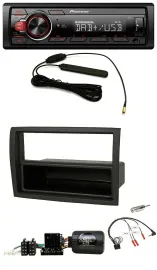 Автомагнитола для Fiat Ducato 2012–2015 Pioneer 1-DIN, DAB, MP3, USB, управление с руля, черный