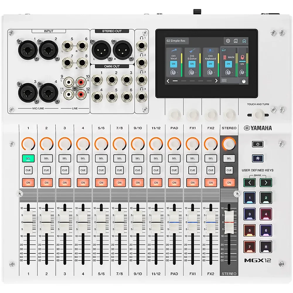 Yamaha MGX12 18-Channel Digital Mixer - White