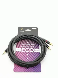 Компонентный кабель ZZcable E32-3,5-2RCA-0500 3.5мм-2хRCA 5м