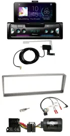 Автомагнитола для Alfa Romeo 156 Pioneer DAB, Bluetooth, USB, серебристая