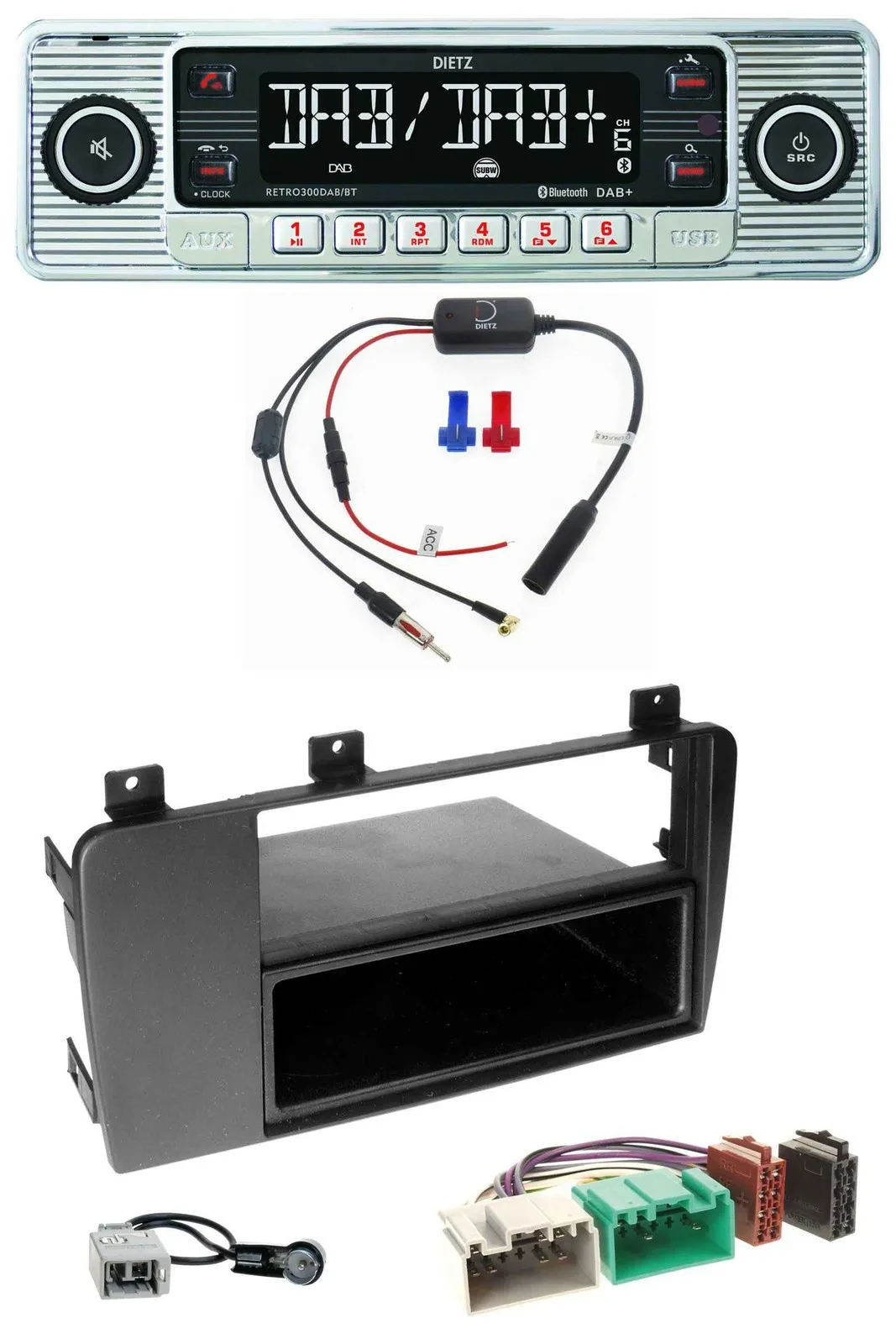 Dietz DAB USB MP3 Bluetooth Autoradio für Volvo S60, V70, XC70 (04-09)