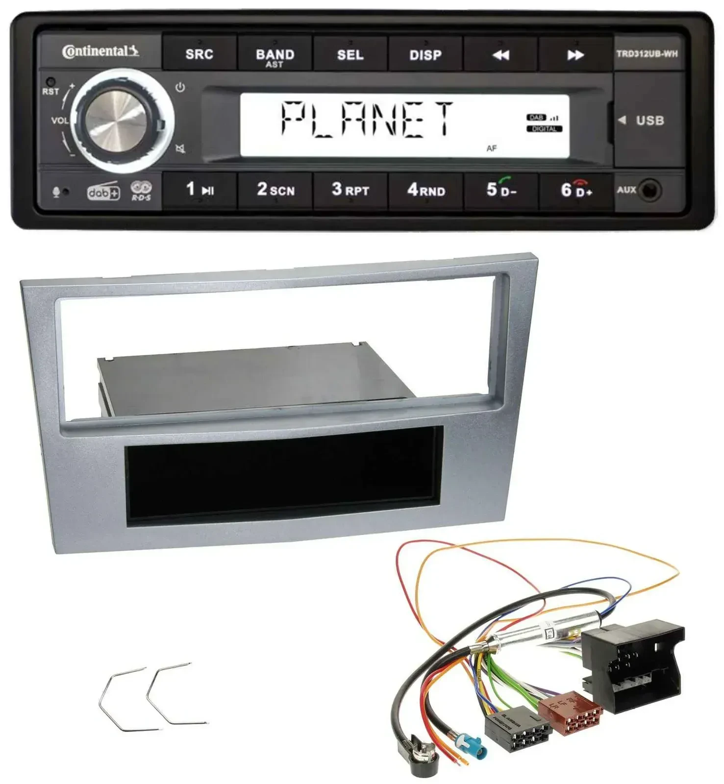 Continental USB 1DIN AUX DAB MP3 Autoradio für Opel Astra H Zafira B Corsa D ab