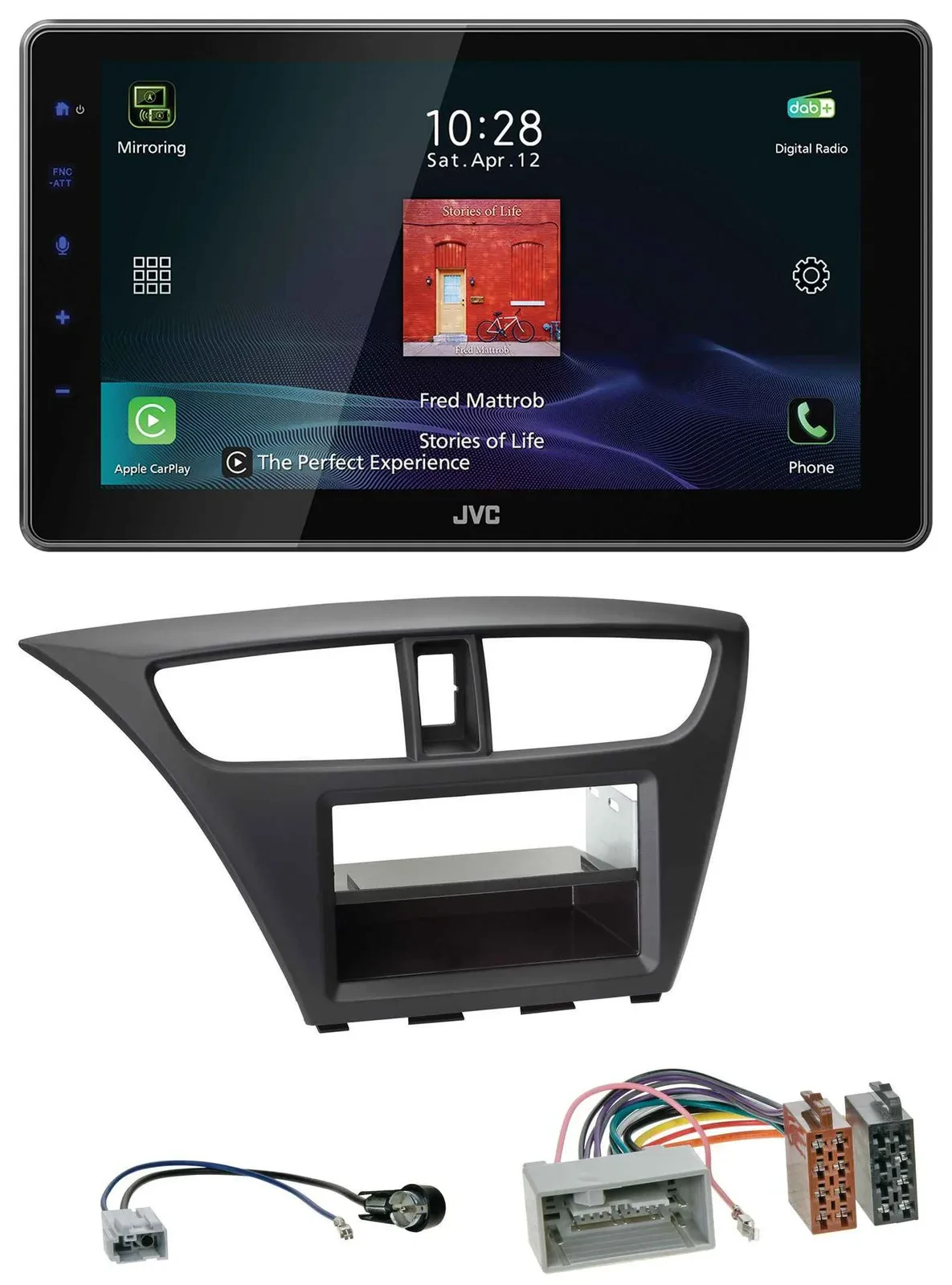 Автомагнитола для Honda Civic (с 2012) JVC DAB, MP3, Bluetooth, USB