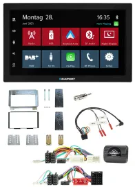 Blaupunkt Lenkrad Bluetooth DAB 2DIN USB Autoradio für KIA Carnival II VQ 2006-2