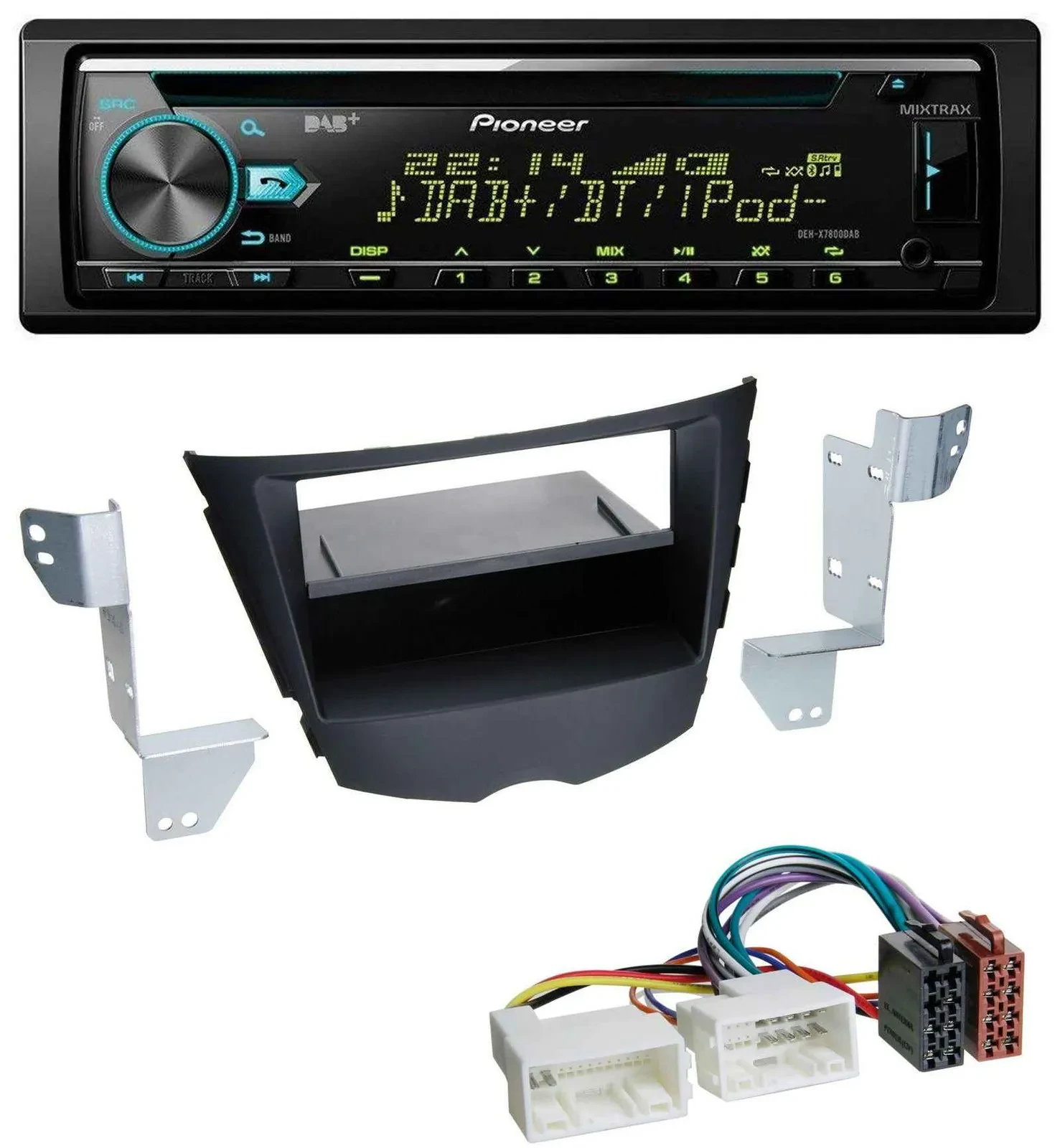 Pioneer DAB MP3 CD USB Bluetooth Autoradio für Hyundai Veloster (ab 2011)