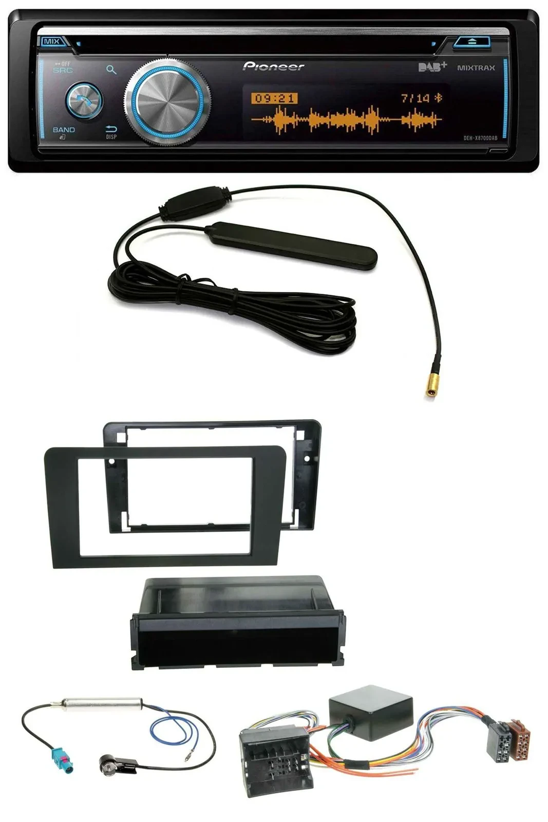 Автомагнитола для Audi A3 8P (2006–2012) Pioneer CD USB Bluetooth DAB MP3